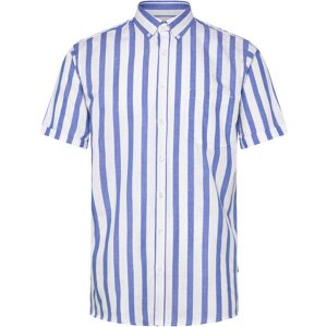 Lindbergh Striped Cotton/Linen Shirt S/Sstriped Cotton/Linen Shirt S/S XXXL Blue XXXL Lindbergh Striped Cotton/Linen Shirt S/Sstriped Cotton/Linen Shirt S/S XXXL Blue XXXL
