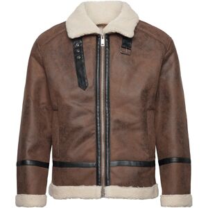 Lindbergh Faux Shearling Jacket M Brown M Lindbergh Faux Shearling Jacket M Brown M