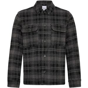 Lindbergh Wool Touch Check Overshirt M Grey M Lindbergh Wool Touch Check Overshirt M Grey M
