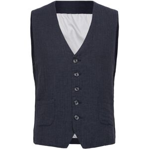 Lindbergh Cotton Linen Waistcoat XXXL Navy XXXL Lindbergh Cotton Linen Waistcoat XXXL Navy XXXL