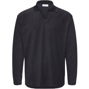 Lindbergh V-Neck Jacquard Polo L/S M Navy M Lindbergh V-Neck Jacquard Polo L/S M Navy M