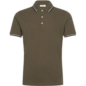 Lindbergh Polo Shirt With Contrast Piping M Brown M Lindbergh Polo Shirt With Contrast Piping M Brown M