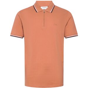 Lindbergh Polo Shirt W. Contrast Piping XL Coral XL Lindbergh Polo Shirt W. Contrast Piping XL Coral XL