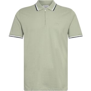 Lindbergh Polo Shirt W. Contrast Piping XL Green XL Lindbergh Polo Shirt W. Contrast Piping XL Green XL
