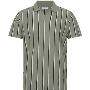 Lindbergh Striped Piqué Polo Shirt S/S XXXL Khaki XXXL Lindbergh Striped Piqué Polo Shirt S/S XXXL Khaki XXXL