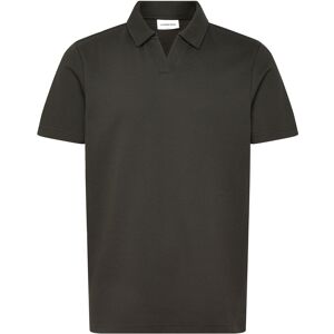 Lindbergh Waffle Polo Split Neck M Brown M Lindbergh Waffle Polo Split Neck M Brown M