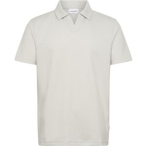 Lindbergh Waffle Polo Split Neck M Grey M Lindbergh Waffle Polo Split Neck M Grey M