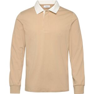 Lindbergh Baseball Polo L/S XXXL Beige XXXL Lindbergh Baseball Polo L/S XXXL Beige XXXL