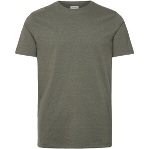 Lindbergh Mouliné O-Neck Tee S/S S Khaki S Lindbergh Mouliné O-Neck Tee S/S S Khaki S