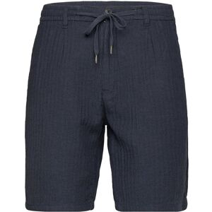 Lindbergh Linen Blend Herringbone Short M Blue M Lindbergh Linen Blend Herringbone Short M Blue M
