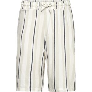 Lindbergh Striped Terry Shorts With Elastic W M Patterned M Lindbergh Striped Terry Shorts With Elastic W M Patterned M