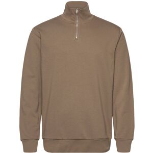 Lindbergh Jersey Half Zip Sweat M Brown M Lindbergh Jersey Half Zip Sweat M Brown M