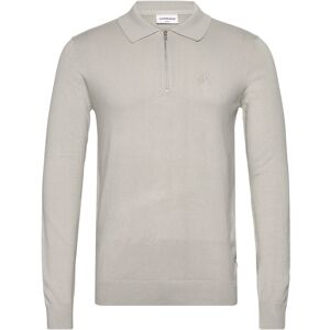 Lindbergh Ecovero L/S Zip Polo XL Grey XL Lindbergh Ecovero L/S Zip Polo XL Grey XL