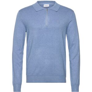 Lindbergh Ecovero L/S Zip Polo M Blue M Lindbergh Ecovero L/S Zip Polo M Blue M
