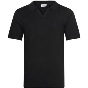 Lindbergh Ecovero S/S V-Neck Polo S Black S Lindbergh Ecovero S/S V-Neck Polo S Black S