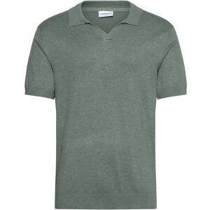 Lindbergh Ecovero S/S V-Neck Polo L Green L Lindbergh Ecovero S/S V-Neck Polo L Green L