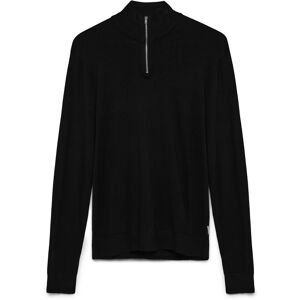 Lindbergh Ecovero Half Zip L/S Knit XXL Black XXL Lindbergh Ecovero Half Zip L/S Knit XXL Black XXL