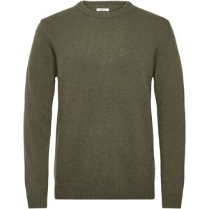 Lindbergh Lambswool O-Neck Knit M Khaki M Lindbergh Lambswool O-Neck Knit M Khaki M