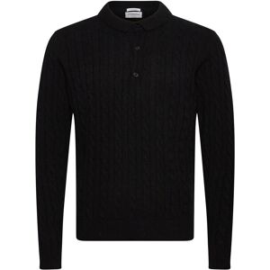 Lindbergh Lambswool L/S Button Polo XL Black XL Lindbergh Lambswool L/S Button Polo XL Black XL