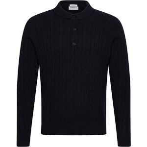 Lindbergh Lambswool L/S Button Polo XL Navy XL Lindbergh Lambswool L/S Button Polo XL Navy XL