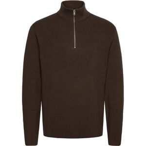 Lindbergh Half Zip Rib Knit M Brown M Lindbergh Half Zip Rib Knit M Brown M