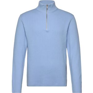 Lindbergh Half Zip Rib Knit M Blue M Lindbergh Half Zip Rib Knit M Blue M