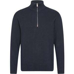 Lindbergh Half Zip Rib Knit M Navy M Lindbergh Half Zip Rib Knit M Navy M