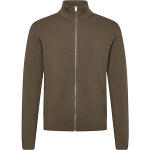 Lindbergh Knitted Zip Cardigan M Khaki M Lindbergh Knitted Zip Cardigan M Khaki M