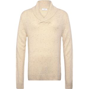 Lindbergh Nep-Yarn Shawl Collar Knit M Cream M Lindbergh Nep-Yarn Shawl Collar Knit M Cream M
