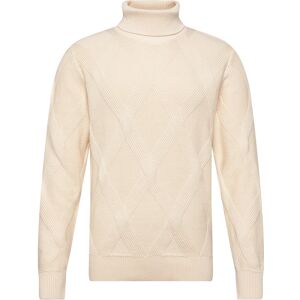 Lindbergh Rolled Neck Structure Knit M Cream M Lindbergh Rolled Neck Structure Knit M Cream M