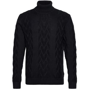 Lindbergh Cable Roll-Neck Knit M Navy M Lindbergh Cable Roll-Neck Knit M Navy M