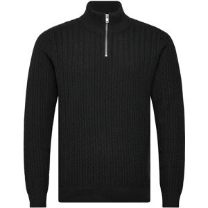 Lindbergh Recycle Structure Knit 1/2 Ziprecycle Structure Knit 1/2 Zip M Black M Lindbergh Recycle Structure Knit 1/2 Ziprecycle Structure Knit 1/2 Zip M Black M