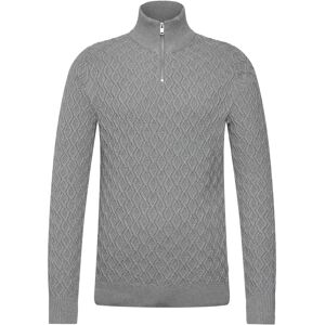 Lindbergh Recycle Structure Knit 1/2 Ziprecycle Structure Knit 1/2 Zip XXL Grey XXL Lindbergh Recycle Structure Knit 1/2 Ziprecycle Structure Knit 1/2 Zip XXL Grey XXL