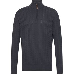 Lindbergh 1/2 Zip Cable Knit M Navy M Lindbergh 1/2 Zip Cable Knit M Navy M