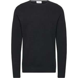 Lindbergh Structure O-Neck Knit XL Black XL Lindbergh Structure O-Neck Knit XL Black XL