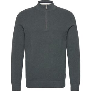 Lindbergh Structure Zip Neck Knit M Grey M Lindbergh Structure Zip Neck Knit M Grey M