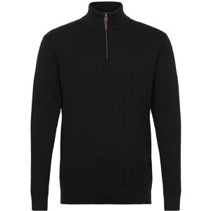 Lindbergh 1/2 Zip Cable Knit XL Black XL Lindbergh 1/2 Zip Cable Knit XL Black XL