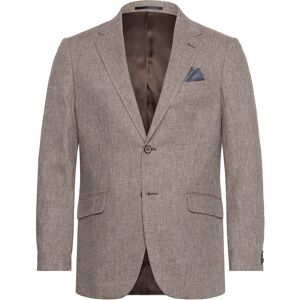 Lindbergh Black Linen Blend Houndstooth Blazer 48 Brown 48 Lindbergh Black Linen Blend Houndstooth Blazer 48 Brown 48