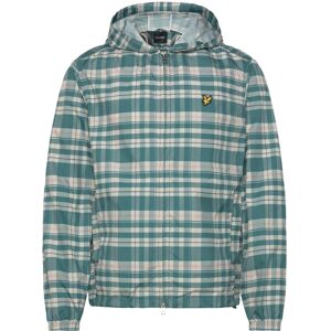Scott Tartan Hooded Zip Through Jacket M Green M Scott Tartan Hooded Zip Through Jacket M Green M
