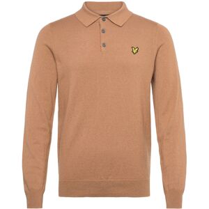 Scott Cotton Merino Long Sleeve Knitted Polo XS Brown XS Scott Cotton Merino Long Sleeve Knitted Polo XS Brown XS