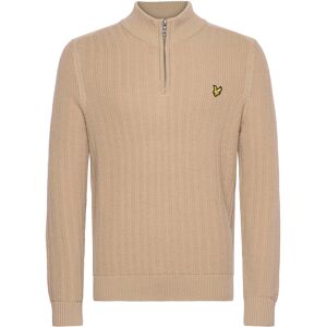 Scott Ribbed Quarter Zip Jumper S Beige S Scott Ribbed Quarter Zip Jumper S Beige S