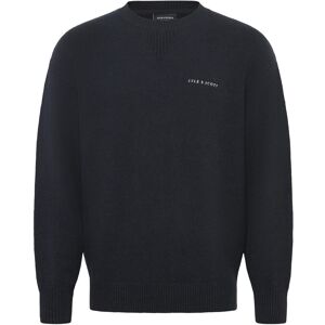 Scott Script Knitted Crew Neck XL Navy XL Scott Script Knitted Crew Neck XL Navy XL