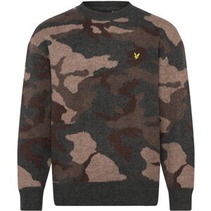 Scott Brushed Camouflage Crew Neck Jumper M Khaki M Scott Brushed Camouflage Crew Neck Jumper M Khaki M