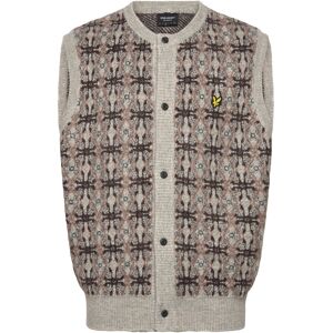 Scott Brushed Intarsia Cardigan M Grey M Scott Brushed Intarsia Cardigan M Grey M