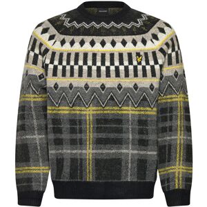 Scott Fair Isle Tartan Jumper XL Grey XL Scott Fair Isle Tartan Jumper XL Grey XL