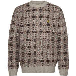 Scott Brushed Intarsia Crew Neck Jumper L Brown L Scott Brushed Intarsia Crew Neck Jumper L Brown L