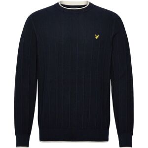 Scott Tipped Pique Knitted Crew Neck Jumper S Navy S Scott Tipped Pique Knitted Crew Neck Jumper S Navy S