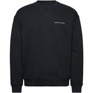 Scott Script Brushback Crew Neck Sweatshirt XS Navy XS Scott Script Brushback Crew Neck Sweatshirt XS Navy XS