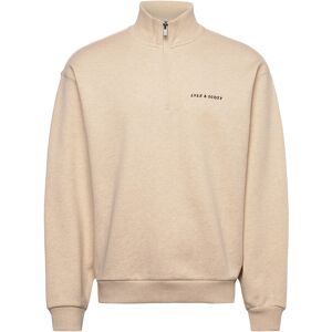 Scott Script Heavyweight Loopback Quarter Zip Sweatshirt S Beige S Scott Script Heavyweight Loopback Quarter Zip Sweatshirt S Beige S