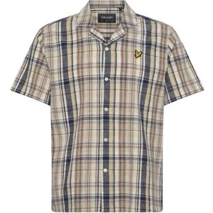 Scott Linen Check Short Sleeve Shirt L Patterned L Scott Linen Check Short Sleeve Shirt L Patterned L
